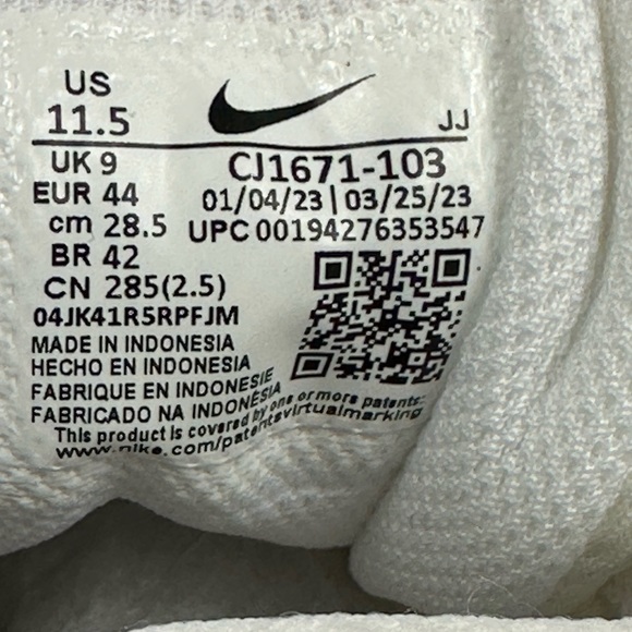 Womens Nike Air Max Fusion Running Train Shoes Glacier Blue Size 11.5 (Men 10) - Picture 8 of 9